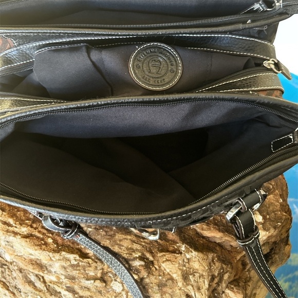 Vintage ETIENNE AIGNER Patchwork Collection Shoulder Bag EUC - Picture 7 of 7